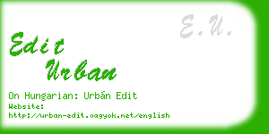 edit urban business card